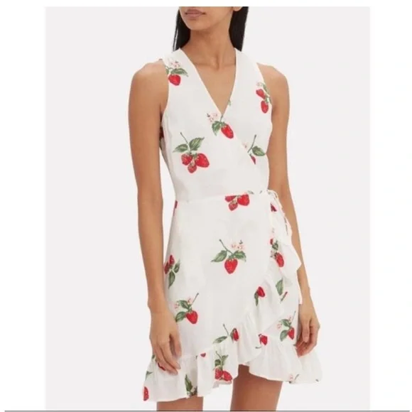Rails Madison Wrap Dress Strawberry print - Picture 1 of 11